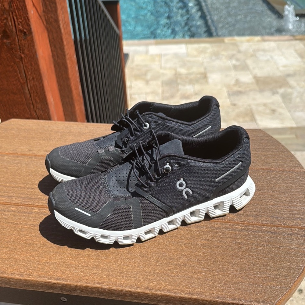 ON Running Black and White Sneakers